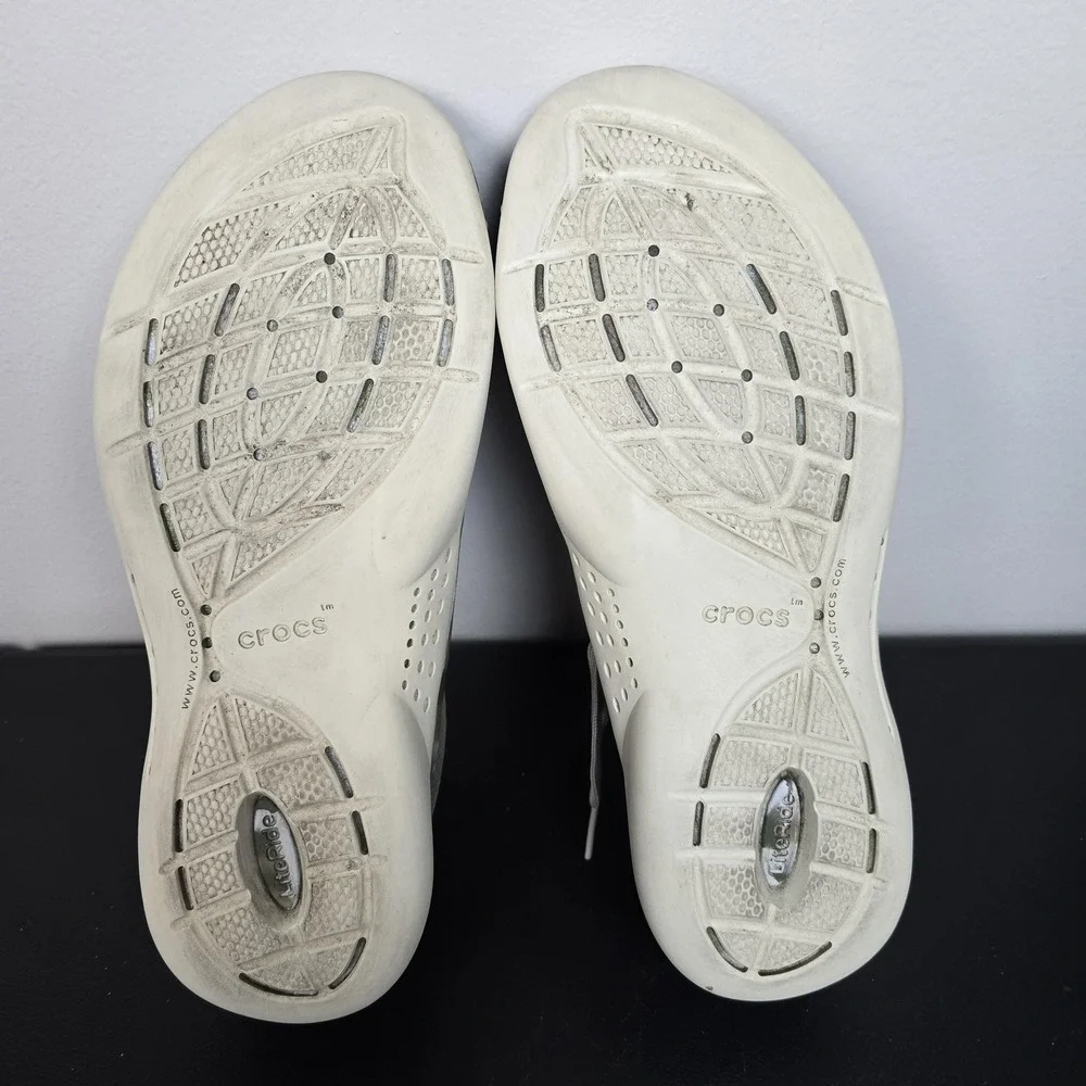 Crocs Shoes Mens 9 Green Camo LiteRide 360 Marbled Pacer‎ Boat Beach Fishing